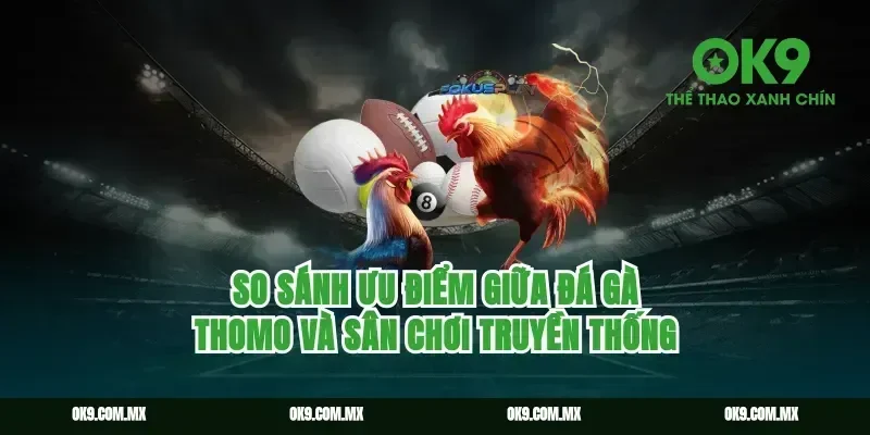 So Sánh Ưu Điểm Giữa Đá Gà Thomo Và Sân Chơi Truyền Thống